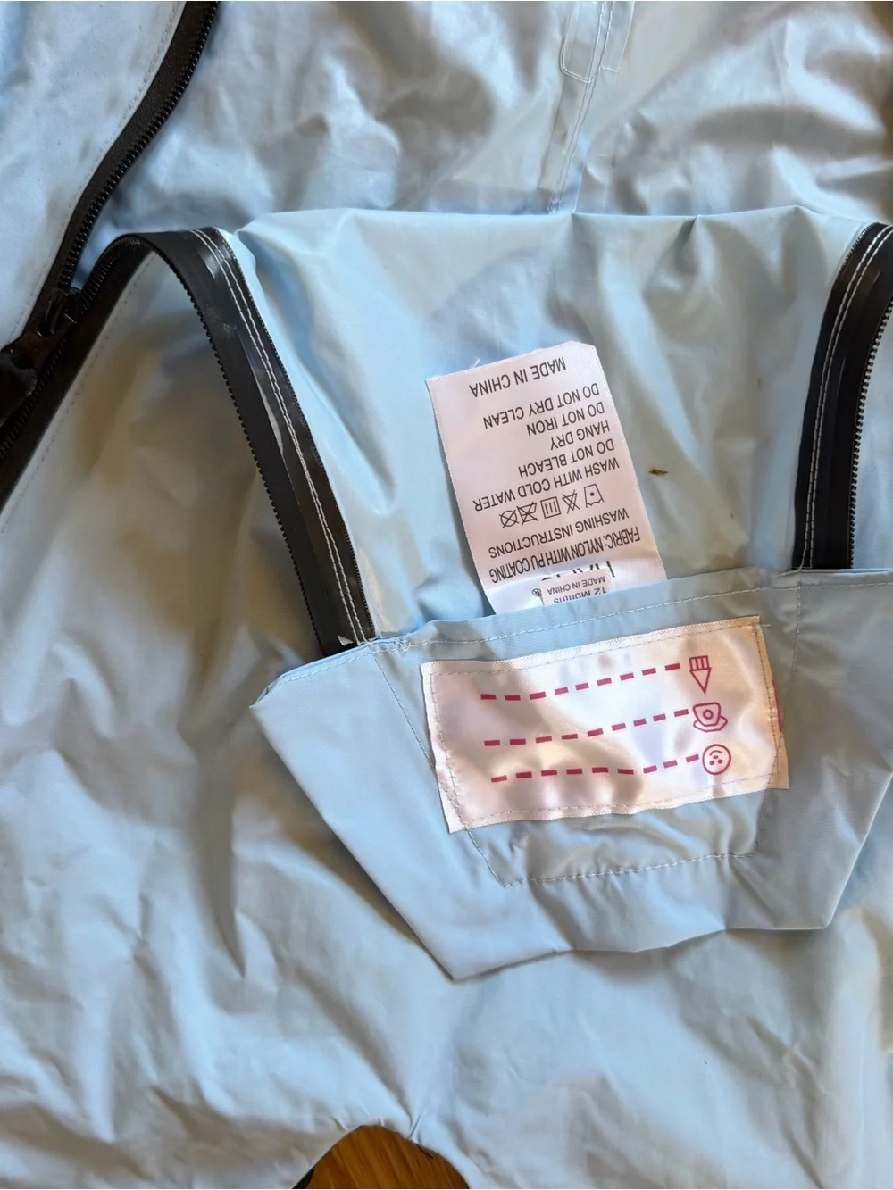 Light Blue Hapiu Rain Suit 12m